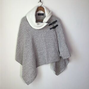 John Branigan Weavers Herringbone Wool Sweater shawl cape